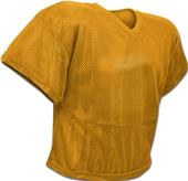 Polyester Porthole Mesh Practice Football Jersey Adult & Youth GOLD Primary