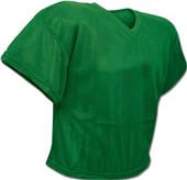 Polyester Porthole Mesh Practice Football Jersey Adult & Youth KELLY GREEN Primary