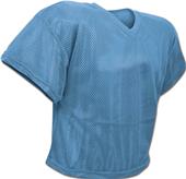 Polyester Porthole Mesh Practice Football Jersey Adult & Youth LIGHT BLUE Primary