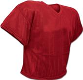 Polyester Porthole Mesh Practice Football Jersey Adult & Youth SCARLET Primary