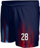 All-Sport Sublimated 6" Game Short - Custom "RaceStripes" Cool Performance Game Gear