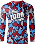 Custom Shooting Shirt - Sublimated "DuckCamo" Long-Sleeve Unisex Crew Tee