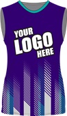 Womens/Girls Sublimated Basketball Jersey - Custom "RaceStripes" Cool Performance Crew Tank