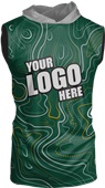 Sublimated Hood Tank - Custom "Topographic" Cool Performance Unisex Tank