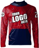 Sublimated Fleece-Lined Hoodie - "Topographic" Custom Team Gear