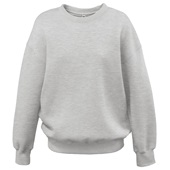 Womens Oversize Crew OVERSIZE FIT LONGER length GREY Primary