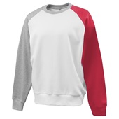 Adult Colorblock Crew RED Primary