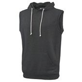 Adult Sleeveless Hoodie BLACK Primary