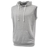 Adult Sleeveless Hoodie GREY Primary