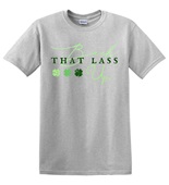Epic Adult/Youth Bright Green St Pattys Back That Lass Up Cotton Graphic T-Shirts