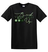Epic Adult/Youth Bright Green St Pattys Back That Lass Up Cotton Graphic T-Shirts