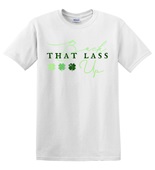 Epic Adult/Youth Bright Green St Pattys Back That Lass Up Cotton Graphic T-Shirts