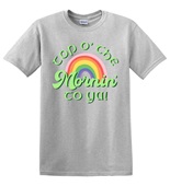 Epic Adult/Youth Rainbow Top O' The Mornin' To Ya! Cotton Graphic T-Shirts