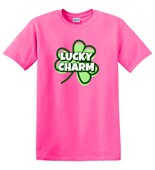 Epic Adult/Youth Couples St. Patrick's Bright Lucky Charm Cotton Graphic T-Shirts