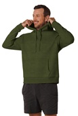 Primease Unisex Cotton-Poly French Terry Hooded Sweatshirt OLIVE HEATHER Primary