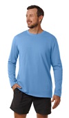 Zorrel Adult Horizon Lightweight Plaited Moisture Transport Long Sleeve Tee SKY BLUE Primary