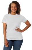 Zorrel Ladies Harbor Lightweight Plaited MoistureTransport Tee SILVER HEATHER Primary