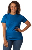 Zorrel Ladies Harbor Lightweight Plaited MoistureTransport Tee BRIGHT ROYAL Primary
