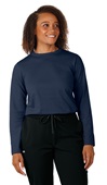 Zorrel Ladies Horizon Lightweight Plaited MoistureTransport Long Sleeve Tee NAVY Primary