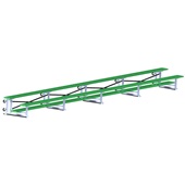 Bleacher - 27 ft. (2 Row - Single Foot Plank) - Tip & Roll (Powder Coated)