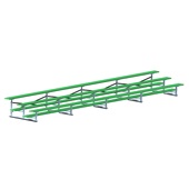 27 FT (3 Row - Single Foot Plank) - All Aluminum (Powder Coated) Bleacher