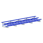 27 FT (3 Row - Single Foot Plank) - All Aluminum (Powder Coated) Bleacher