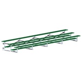 Bleacher - 27 ft. (3 Row - Single Foot Plank) - Tip & Roll (Powder Coated)