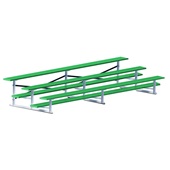 Bleacher - 15 ft. (3 Row - Single Foot Plank) - All Aluminum (Powder Coated)