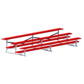 Bleacher - 15 ft. (3 Row - Single Foot Plank) - All Aluminum (Powder Coated)