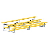 15 FT (3 Row - Single Foot Plank) - All Aluminum (Powder Coated) Bleacher