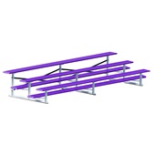 15 FT (3 Row - Single Foot Plank) - Standard, Outdoor (Powder Coated) Bleacher