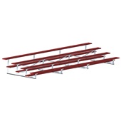 21 FT (4 Row - Single Foot Plank) - All Aluminum (Powder Coated) Bleacher
