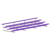 Bleacher - 21 ft. (4 Row - Single Foot Plank) - All Aluminum (Powder Coated)