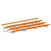 21 FT (4 Row - Single Foot Plank) - Standard, Outdoor (Powder Coated) Bleacher