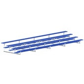 27 FT (4 Row - Single Foot Plank) - All Aluminum (Powder Coated) Bleacher