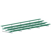 27 FT (4 Row - Single Foot Plank) - Standard Outdoor (Powder Coated) Bleacher