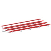 27 FT (4 Row - Single Foot Plank) - Standard Outdoor (Powder Coated) Bleacher