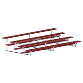 15 FT (4 Row - Single Foot Plank) - All Aluminum  (Powder Coated) Bleacher