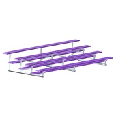 15 FT (4 Row - Single Foot Plank) - Standard, Outdoor  (Powder Coated) Bleacher