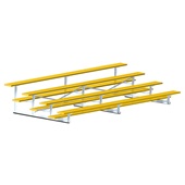 15 FT (4 Row - Single Foot Plank) - Standard, Outdoor (Powder Coated) Bleacher
