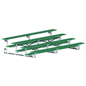 15 FT (4 Row - Single Foot Plank) - Tip & Roll  (Powder Coated) Bleacher
