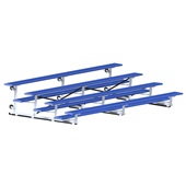 15 FT (4 Row - Single Foot Plank) - Tip & Roll  (Powder Coated) Bleacher