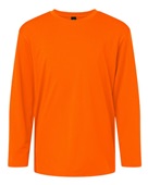 Allpro Youth Pro-Lock Performance Long Sleeve T-Shirt 48400Y NEON ORANGE Primary