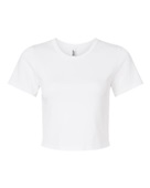 American Apparel Women's Baby Rib Cropped Tee BR210 WHITE Primary