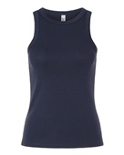 American Apparel Women's Baby Rib Tank BR2101 NAVY Primary