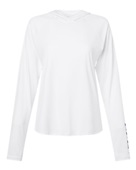 Columbia Women's Pfg Tidal Tee Hooded Long Sleeve 216061 WHITE/ NIGHTSHADE Primary
