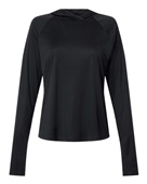 Columbia Women's Pfg Tidal Tee Hooded Long Sleeve 216061 BLACK/ COOL GREY Primary