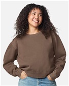 Comfort Colors Women's Garment-Dyed Mid-Length Crewneck Sweatshirt 1566L