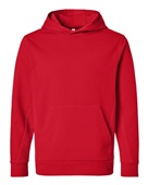 Team 365 Unisex Squad Hooded Tech Fleece Pullover TT400 SPORT RED Primary
