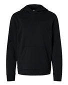 Team 365 Youth Squad Hooded Tech Fleece Pullover TT400Y BLACK Primary